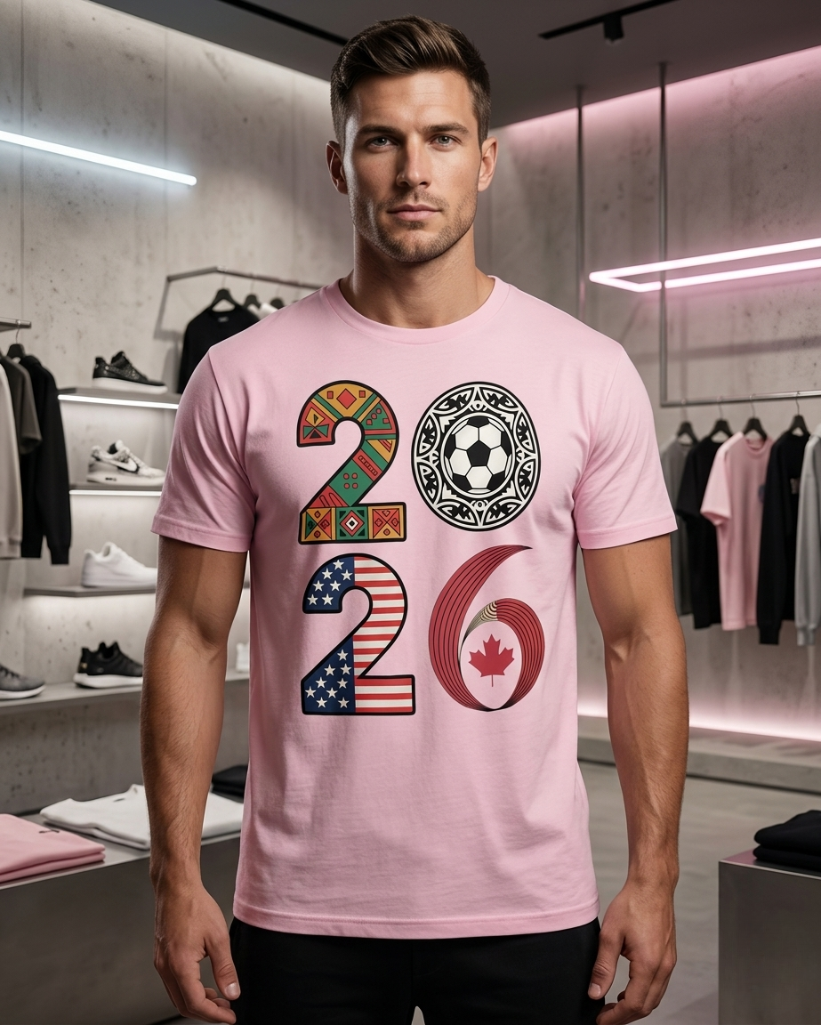 2026 World Cup Fan T-Shirt — USA Canada Mexico Tribal Edition