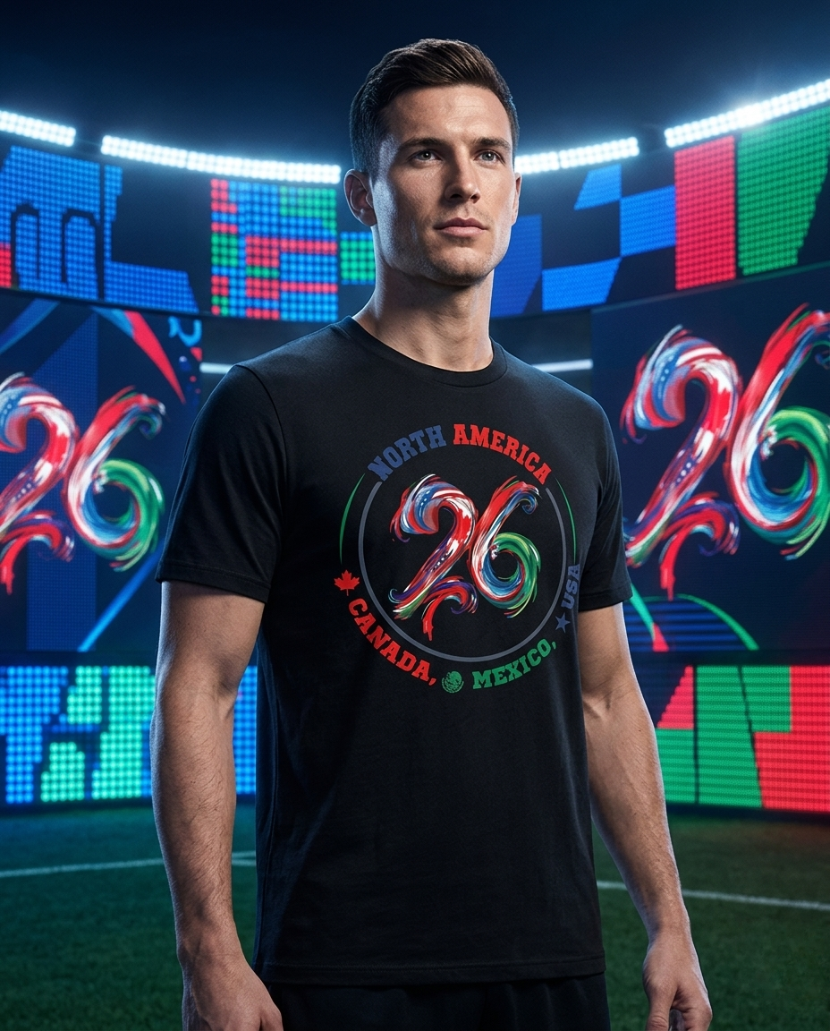 North America 2026 World Cup Fan T-Shirt — USA Canada Mexico