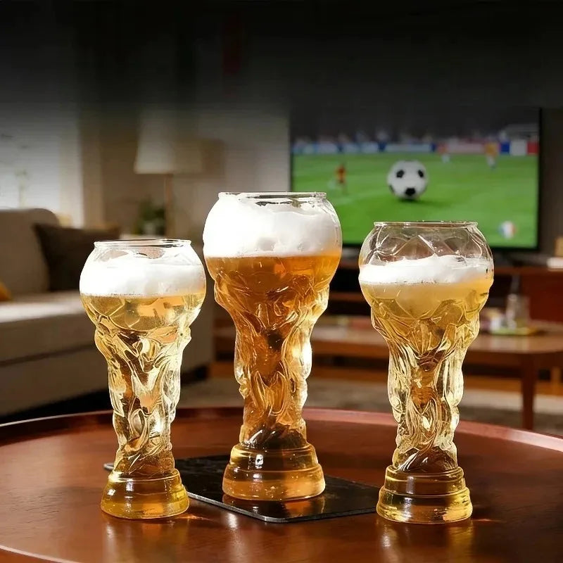 Football Trophy Shape Beer Glass 2026 WORLD CUP