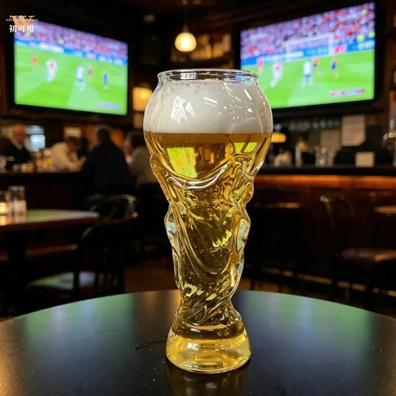 Football Trophy Shape Beer Glass 2026 WORLD CUP