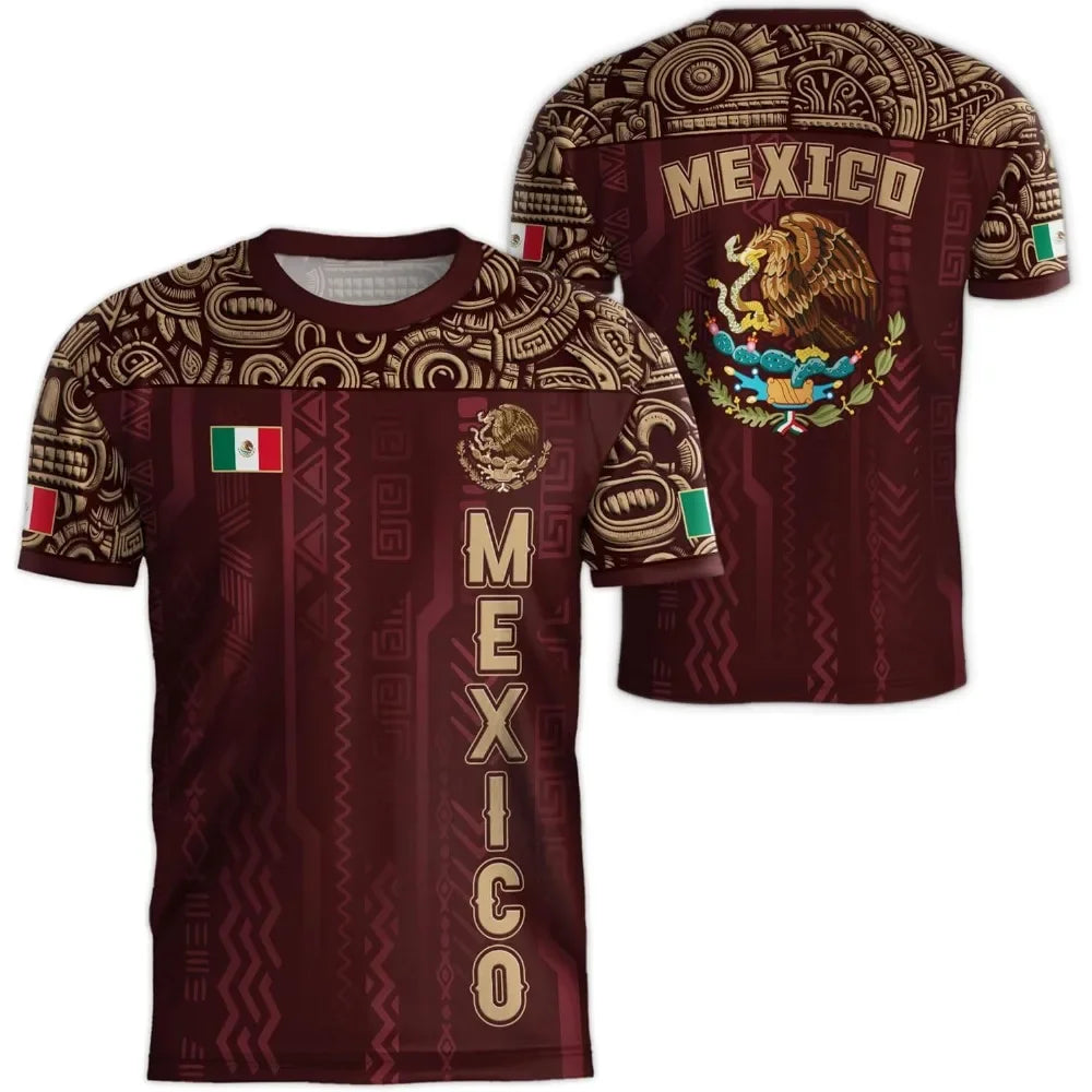World Cup 2026 Mexico Flag 3D Sport Jersey — Quick-Dry Fan Tee