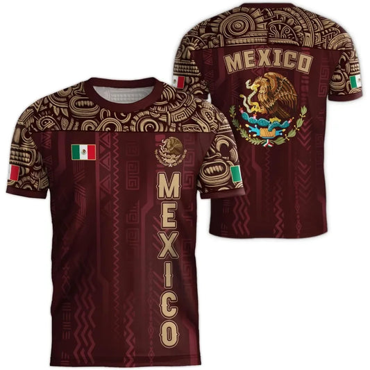 World Cup 2026 Mexico Flag 3D Sport Jersey — Quick-Dry Fan Tee