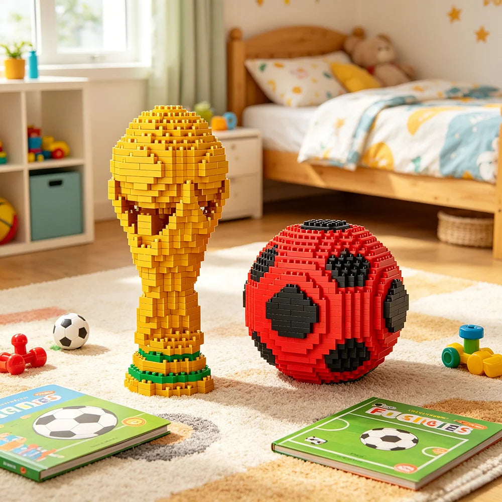 World Cup 2026 Soccer Micro Building Blocks — Collector's Display Set