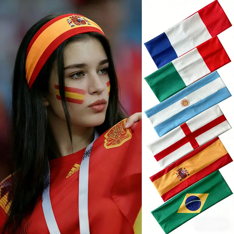 World Cup 2026 Nations Flag Fan Headband — Game Day Essential