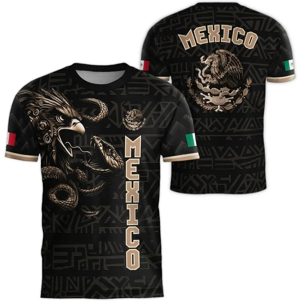 World Cup 2026 Mexico Flag 3D Sport Jersey — Quick-Dry Fan Tee
